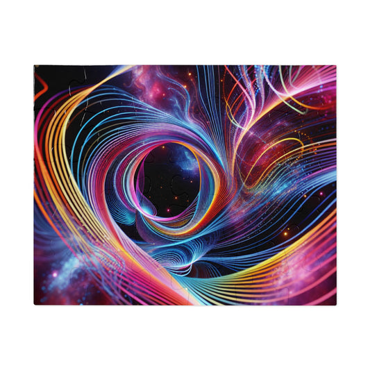 NeonInfiniti. - Neon Trippy Infinity Patterns Puzzle 30, 110, 252, and 1000 Pieces
