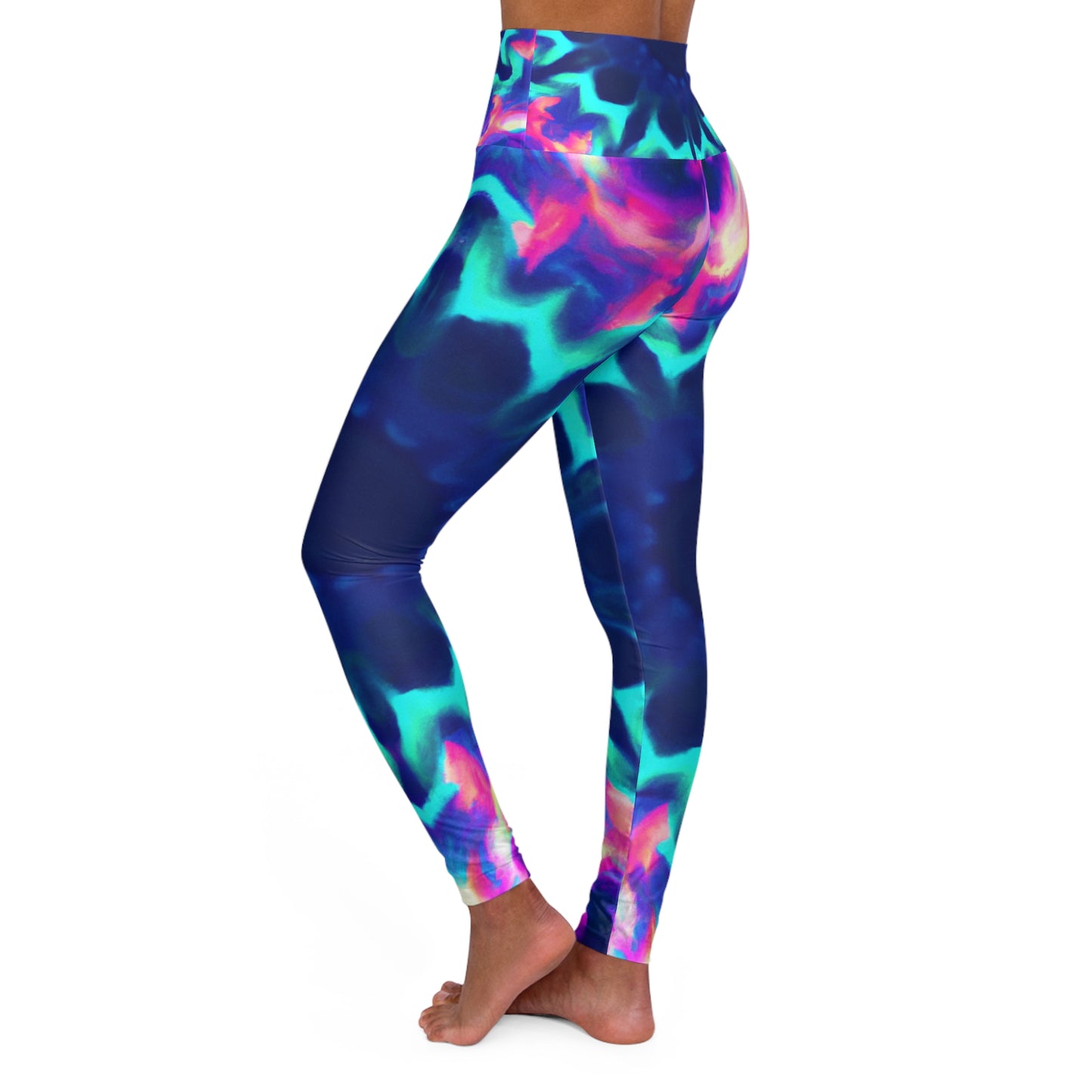 "Vivid Psychedelic Everglow" - Trippy Infinity Patterns Leggings