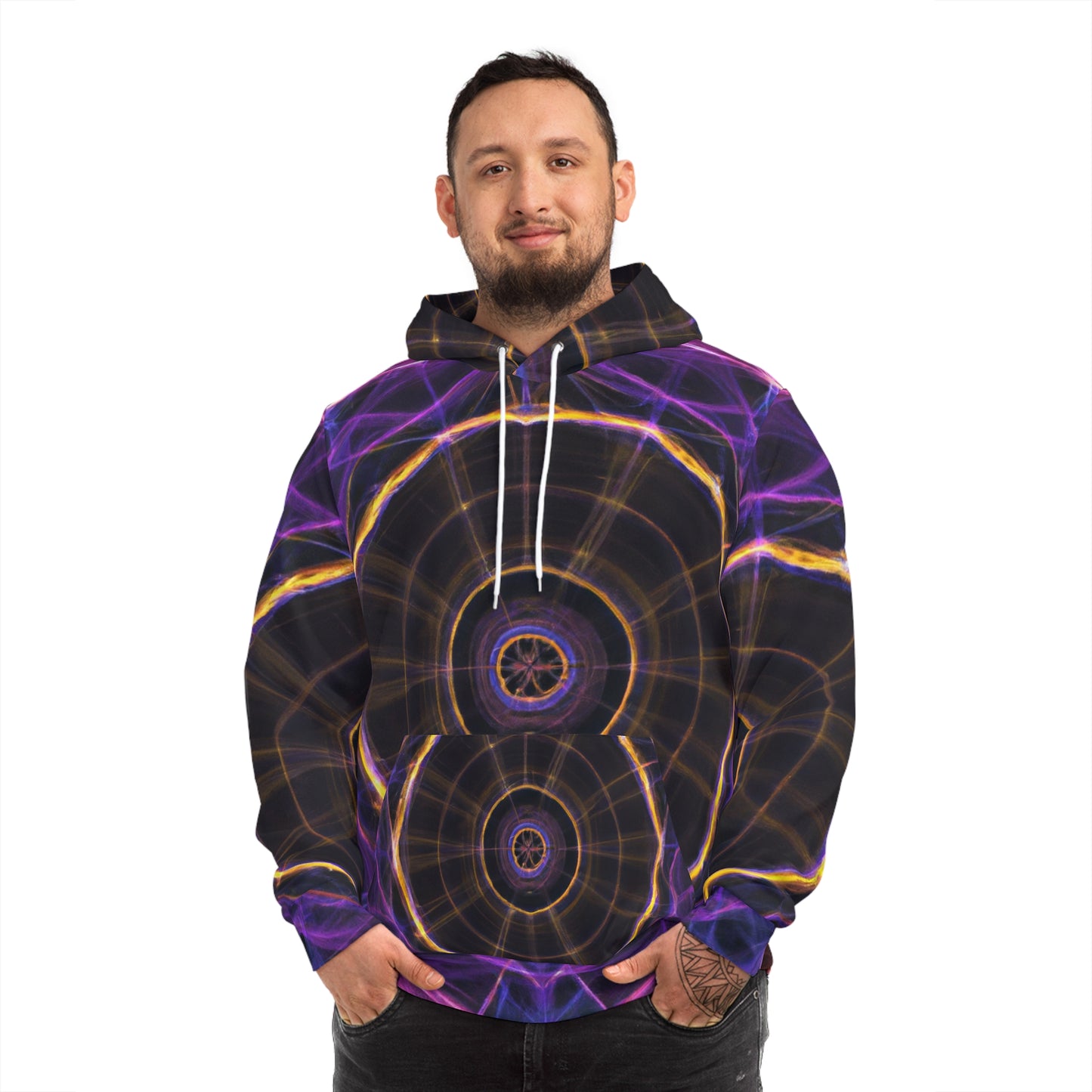 "Psychedelic Reverie" -Trippy Infinity Patterns AOP Hoodie