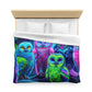 Pietro Guglielmo - NEON Owls Microfiber Duvet Cover
