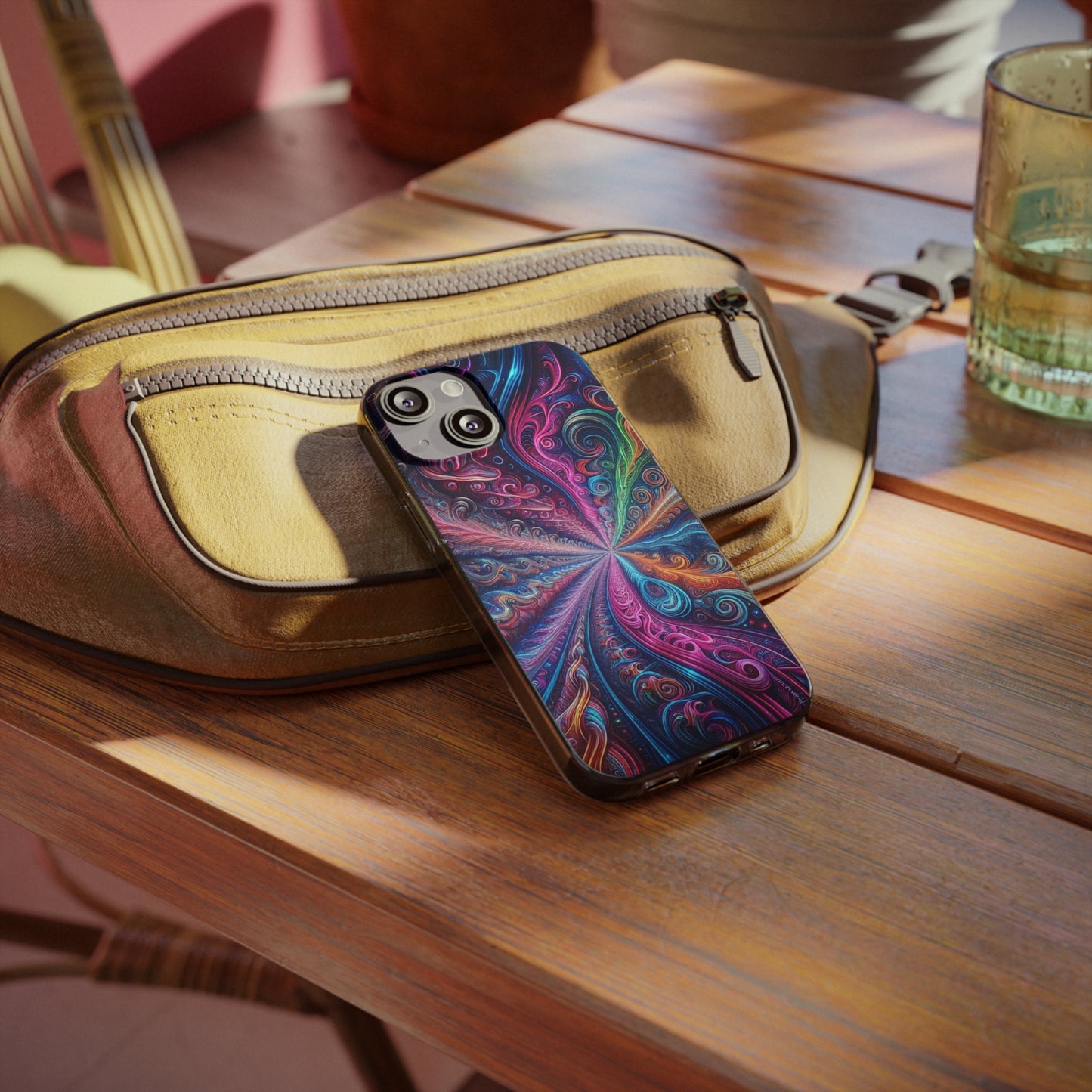 "Infinite Electrify" Infinity Patterns Art Polycarbonate Phone Case