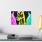 "Neon Unicorn Glow" NEON Unicorns Art Canvas