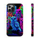 Neon Nocturne. NEON Owls Tough Phone Case