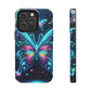 "Neon Butterfly Glo-Rama" NEON Butterflies Tough Phone Case Iphone 6 7 8 9 10 11 12 13 14 SE X XR XS Pro Max Mini Plus