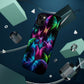 'Euphoria in Neon Flight' Neon Butterflies Premium Art Magsafe Magnet Tough IPhone 13 14 15 Pro Plus Max and Mini in Matte and Glossy Phone cases