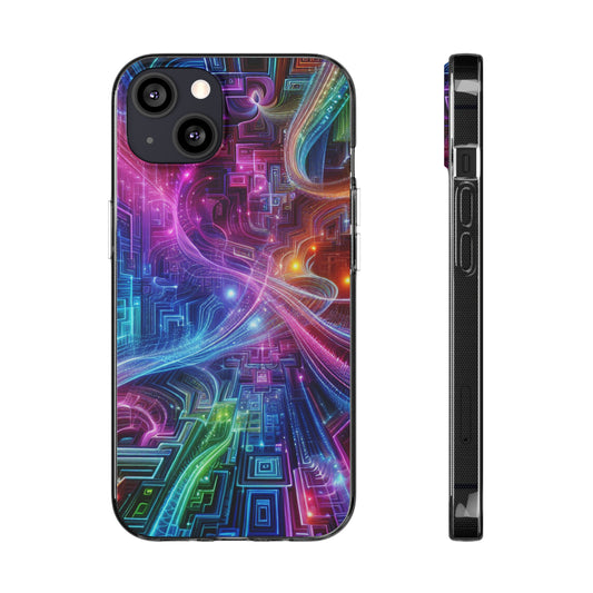 "Infinite Bright Vibes" Infinity Patterns Art Polycarbonate Phone Case