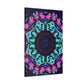 Vibrant Trippy Neon Infinity Prismatic Play. Trippy Infinity Patterns Art Canvas