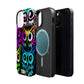 TDB iPhone Magnetic Tough Case - Psychedelic Rave Owl Design