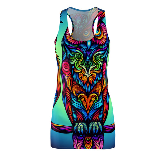Neon Nocturnal Gang Neon Owls Racerback Dress