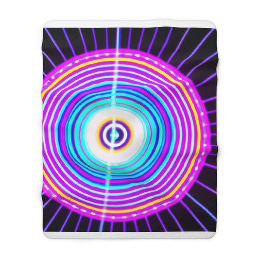Ivan da Vinci. - Trippy Infinity Patterns Sherpa Blanket