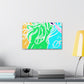 Neon Herd-scape NEON Unicorns Art Canvas