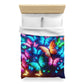 Pietro della Verona - NEON Butterflies Microfiber Duvet Cover