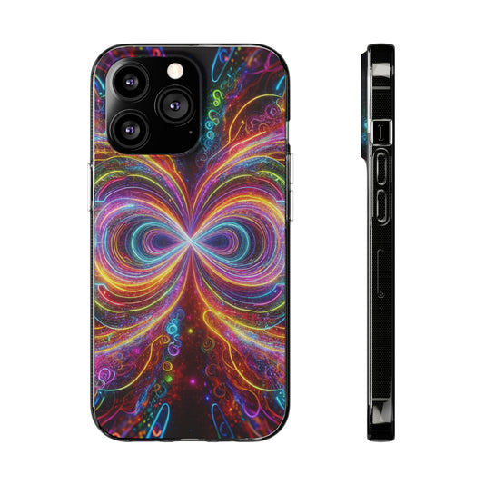 Neon Infinity Vortex Infinity Patterns Art Polycarbonate Phone Case