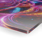 Infinite Glitter Galaxy. Trippy infity Pattern 1/4" Glossy Acrylic Art