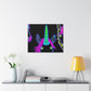 Vibrant Neon Magic. NEON Unicorns Art Canvas