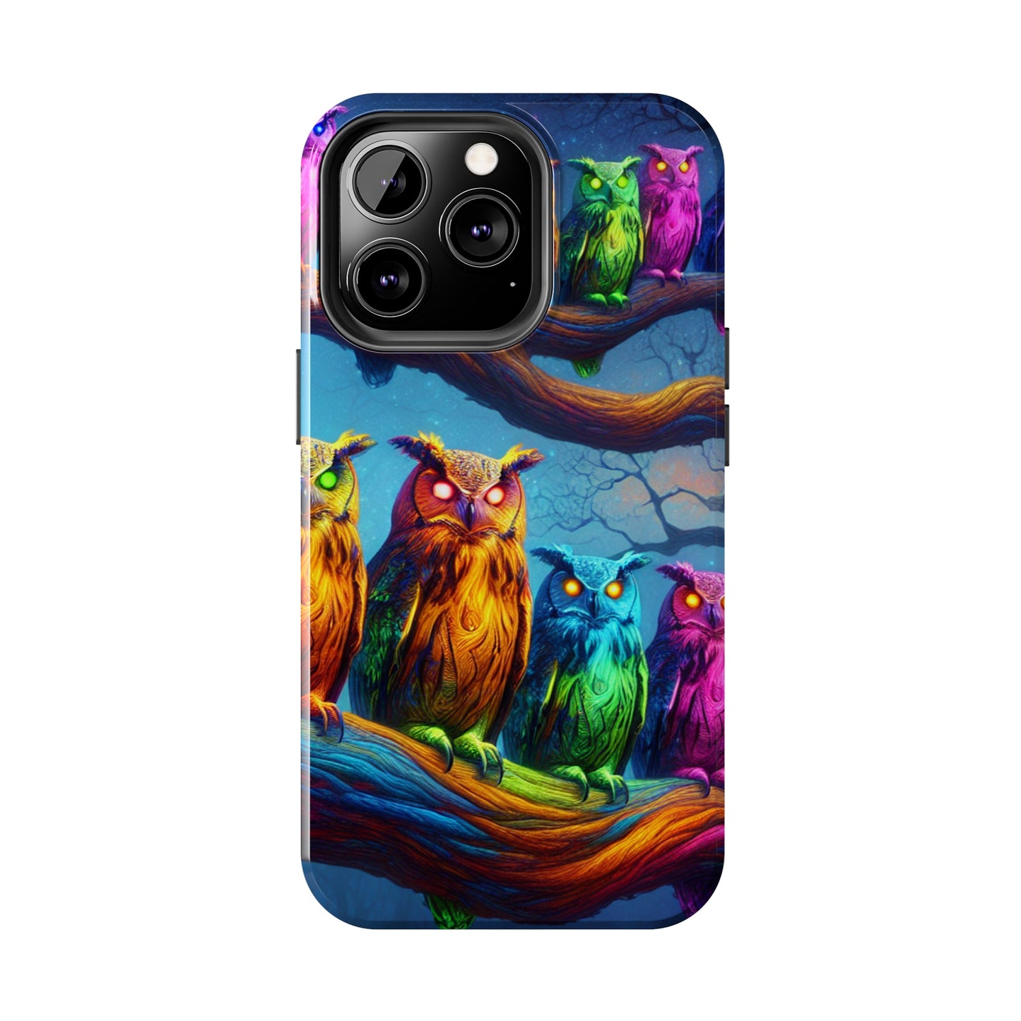 Neon Nocturnal Jazz NEON Owls Tough Phone Case
