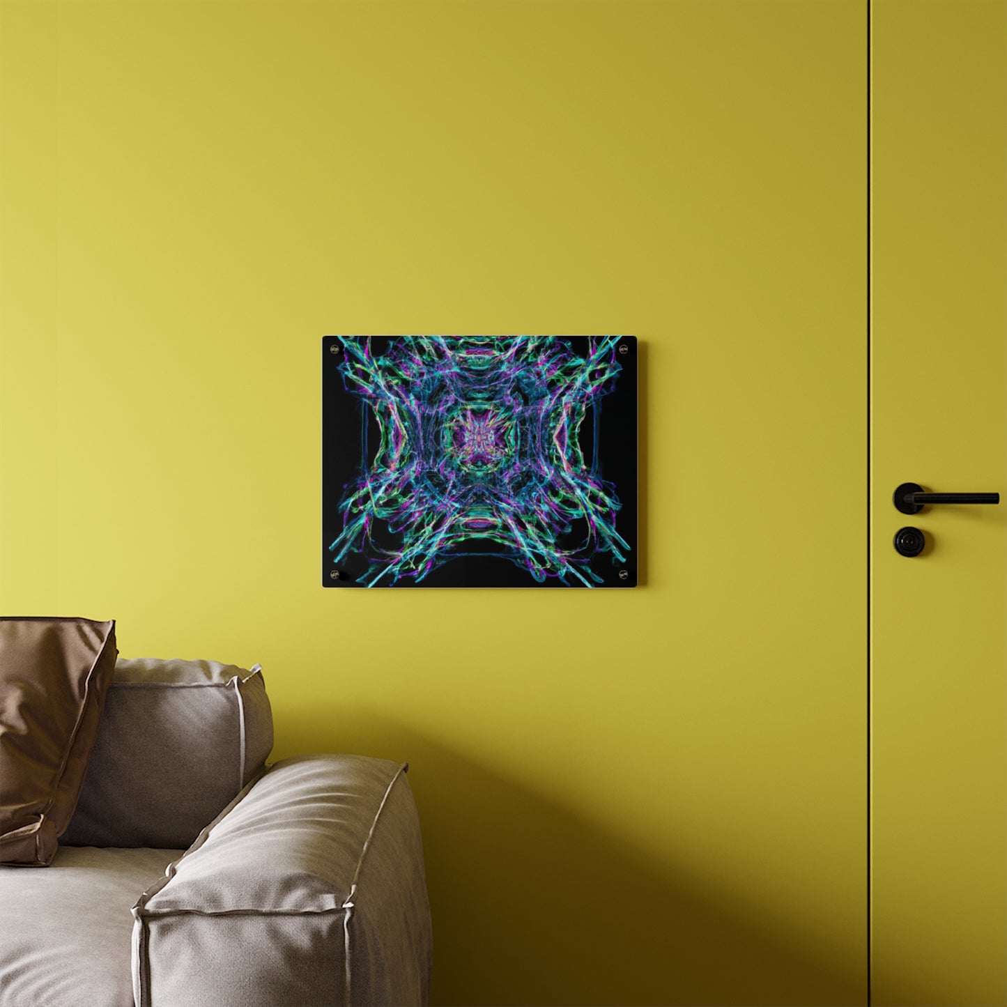 Galaxy Chroma Explorers Trippy Infinity Patterns Acrylic Art Panel