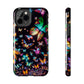 Neon Butterflies Dance NEON Butterflies Tough Phone Case Iphone 6 7 8 9 10 11 12 13 14 SE X XR XS Pro Max Mini Plus