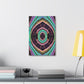 Electric Cosmic Confetti. Trippy Infinity Patterns Art Canvas