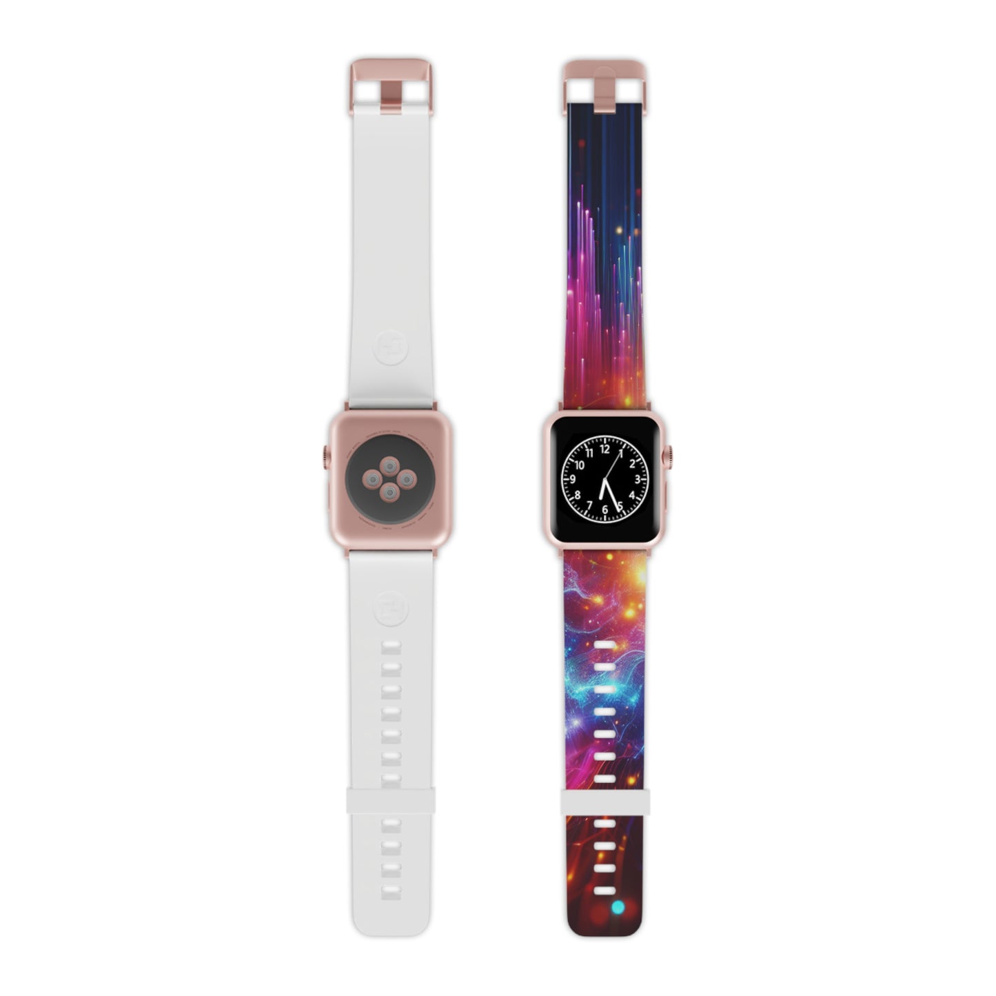 Glitchy Neon Pulse. - Trippy Infinity Patterns Iwatch Band