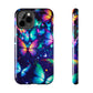Neon Flutterings. NEON Butterflies Tough Phone Case Iphone 6 7 8 9 10 11 12 13 14 SE X XR XS Pro Max Mini Plus