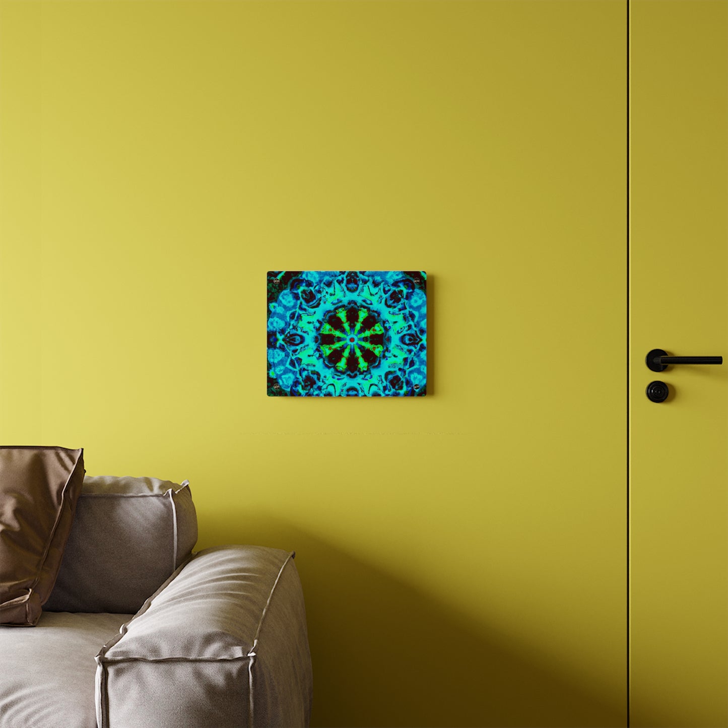 Neon Infinitude. Trippy Infinity Patterns Acrylic Art Panel