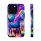 Neon Unicorn Congregation Neon Unicorns Premium Art Magsafe Magnet Tough IPhone 13 14 15 Pro Plus Max and Mini in Matte and Glossy Phone cases