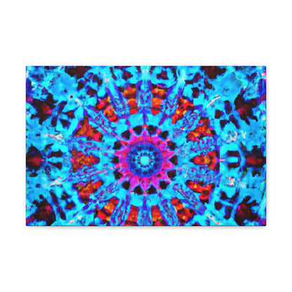 Vividly-Vortexed Neon Infinity Illumination. Trippy Infinity Patterns Art Canvas