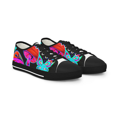 "Neon Rainbow Dreams". - Men's Lowtop Sneakers