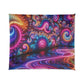 Neon Infinity Extravaganza. Trippy Infinity Patterns Comforter Blanket