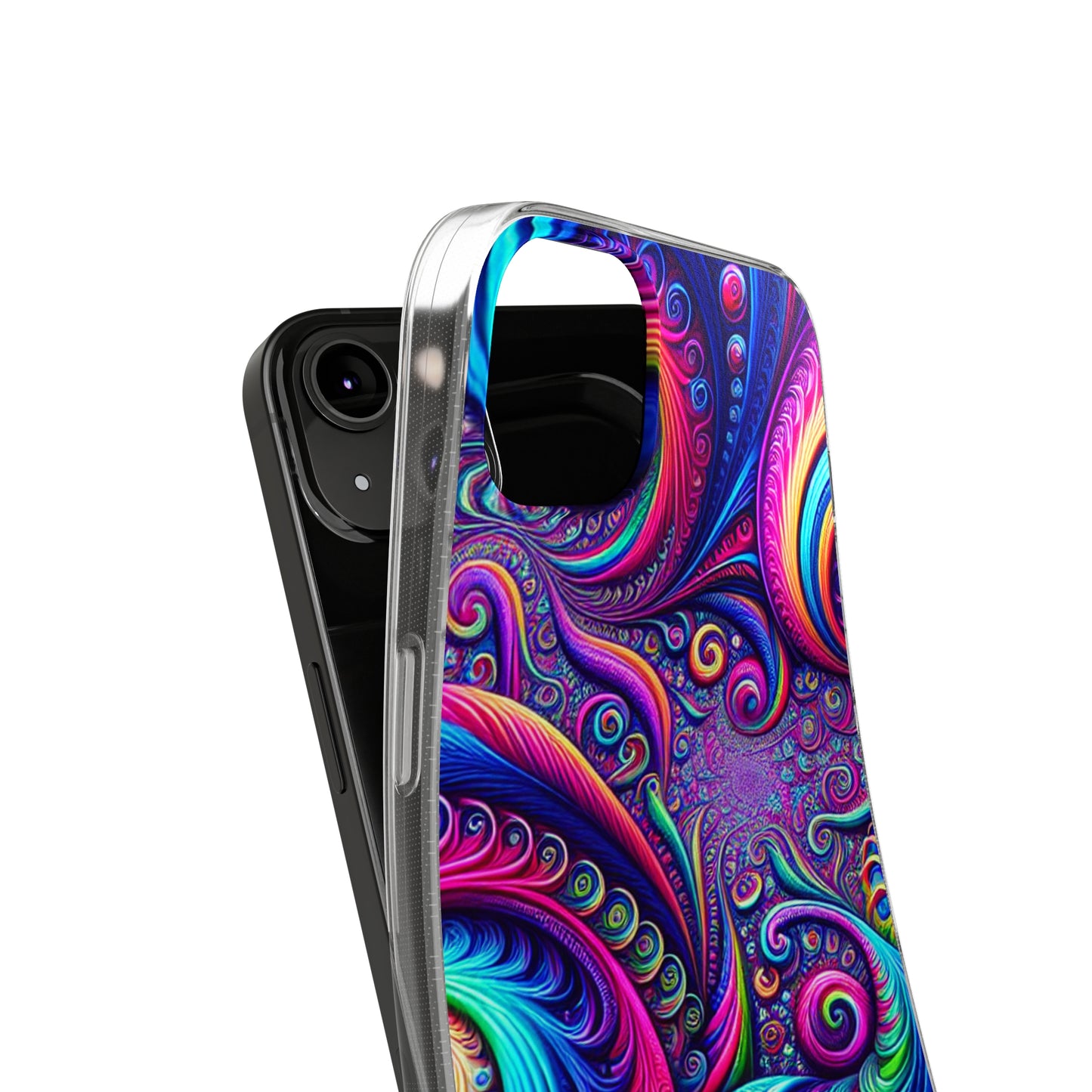 "VibranTrip Neonfinity" Infinity Patterns Art Polycarbonate Phone Case