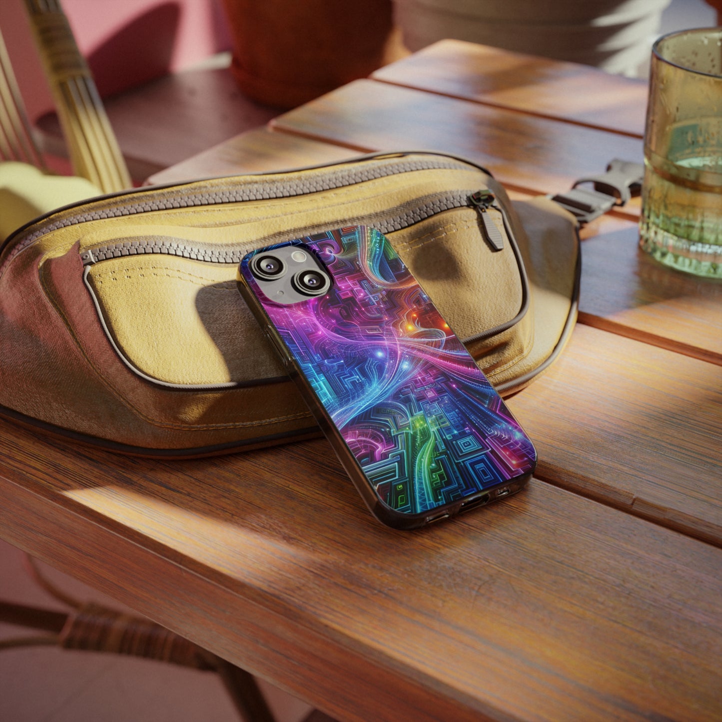 "Infinite Bright Vibes" Infinity Patterns Art Polycarbonate Phone Case