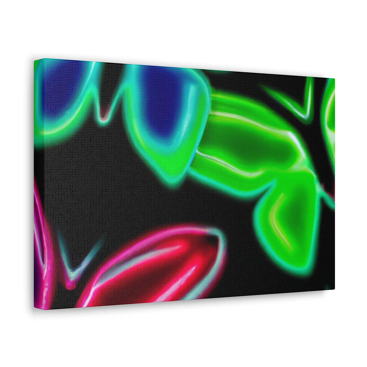 Neon Butterflies Cascade. Neon Butterflies  Art Canvas