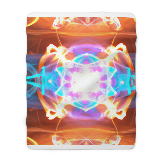 Giovanni da Arte - Trippy Infinity Patterns Sherpa Blanket
