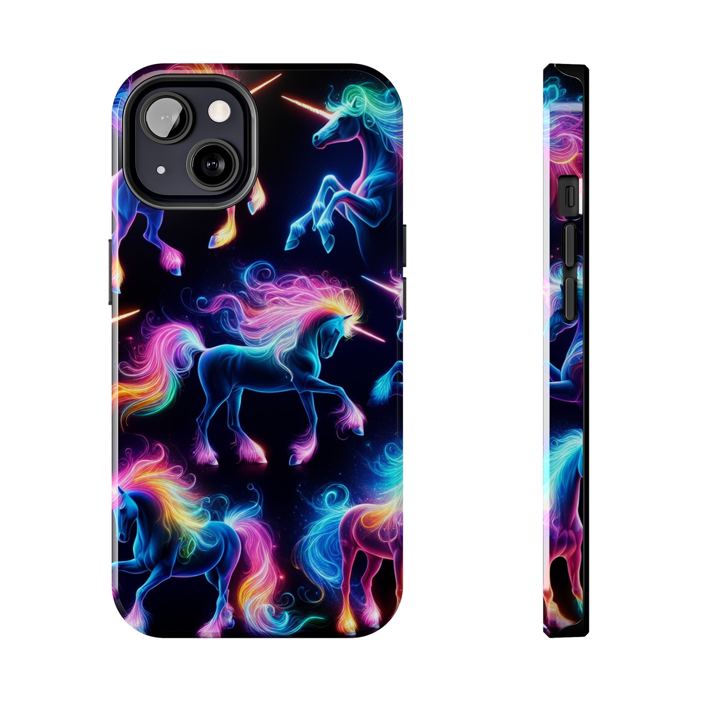 'Neon Mirage of Unicorns' NEON Unicorns Tough Phone Case