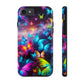 "Neon Flutterings" NEON Butterflies Tough Phone Case Iphone  7 8 9 10 11 12 13 14 SE X XR XS Pro Max Mini Plus