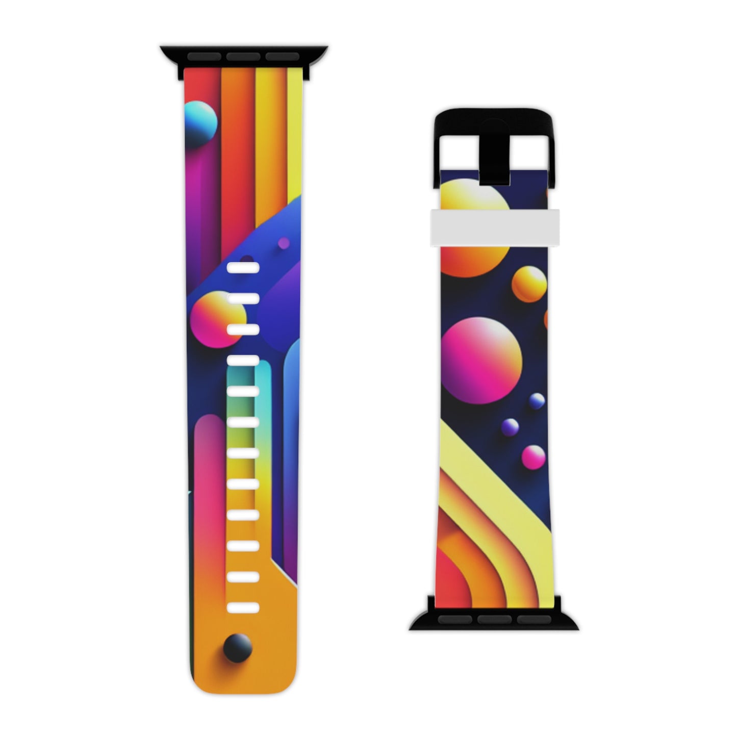 Neon Electric Splendor - Trippy Infinity Patterns Iwatch Band