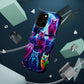 "Neon Splash of Owls" Neon Owls Premium Art Magsafe Magnet Tough IPhone 13 14 15 Pro Plus Max and Mini in Matte and Glossy Phone cases