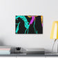 "Neon Splendour of Unicorns" NEON Unicorns Art Canvas