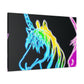 "The Glowing Rainbow Herd" NEON Unicorns Art Canvas