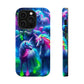 Vivid Dreamscape of Neon Unicorns Neon Unicorns Premium Art Magsafe Magnet Tough IPhone 13 14 15 Pro Plus Max and Mini in Matte and Glossy Phone cases