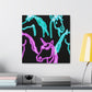 'Neon Unicorn Pod' NEON Unicorns Art Canvas