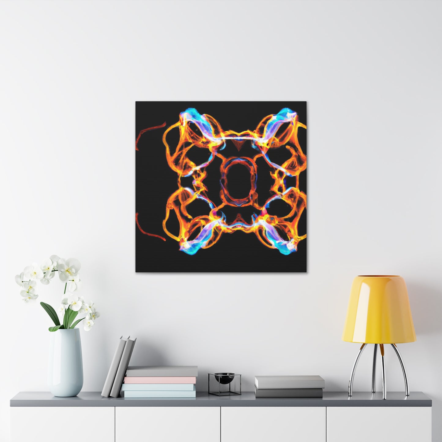 Psychedelic Infinity Orbitals. Trippy Infinity Patterns Art Canvas