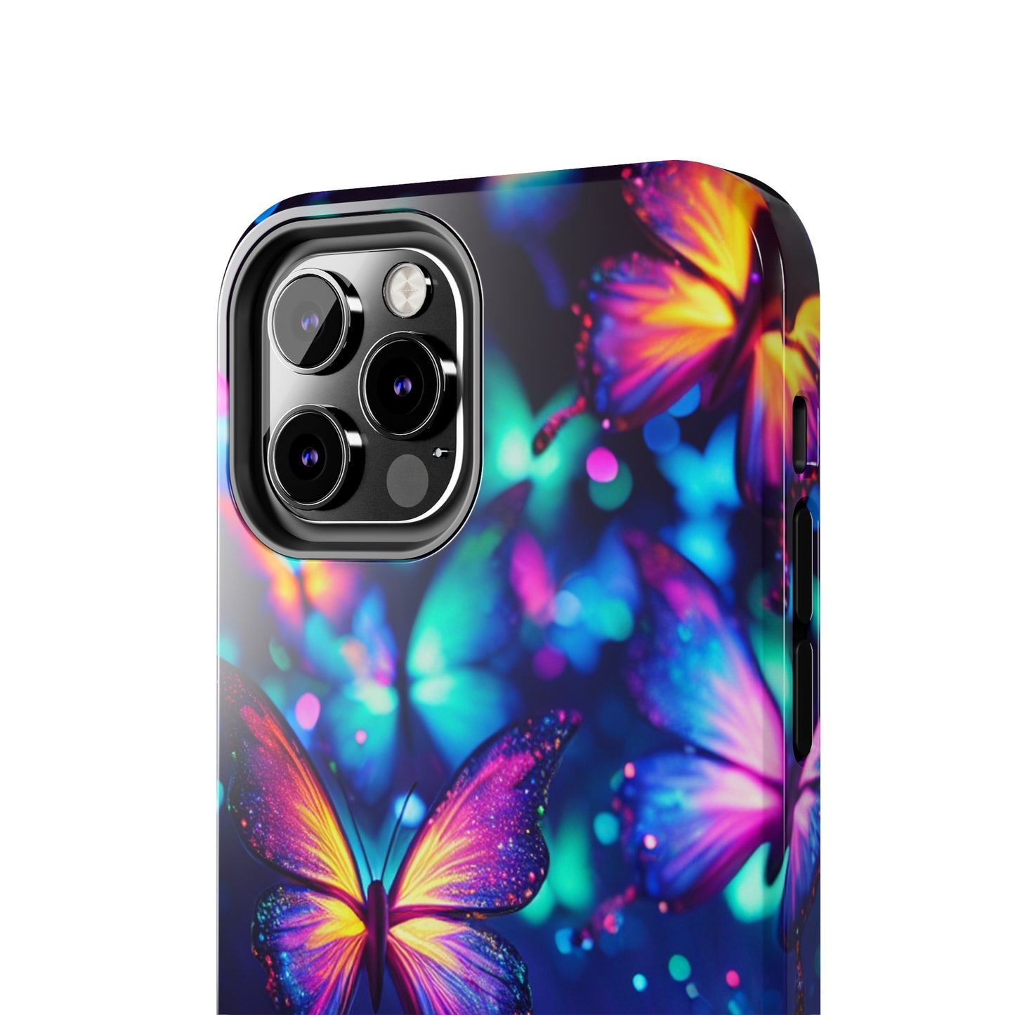 Neon Flutterings. NEON Butterflies Tough Phone Case Iphone 6 7 8 9 10 11 12 13 14 SE X XR XS Pro Max Mini Plus