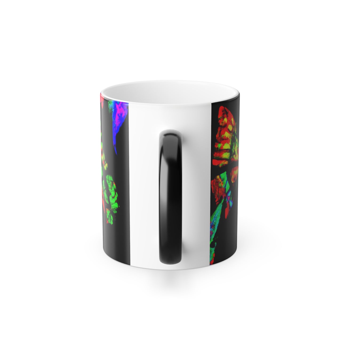 "Butterfly Brilliance" Neon Butterflies 11oz Color Morphing Mug