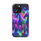"Uni-Neon Fantasy" Neon Unicorns Premium Art Magsafe Magnet Tough IPhone 13 14 15 Pro Plus Max and Mini in Matte and Glossy Phone cases