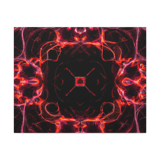 "Unlimited Neon Dreams" Trippy Infinity Patterns Art Canvas