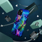 'Serene Spectacle of Neon Butterflies' Neon Butterflies Premium Art Magsafe Magnet Tough IPhone 13 14 15 Pro Plus Max and Mini in Matte and Glossy Phone cases