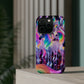 Neon Wonderland Unicorns Neon Unicorns Premium Art Magsafe Magnet Tough IPhone 13 14 15 Pro Plus Max and Mini in Matte and Glossy Phone cases