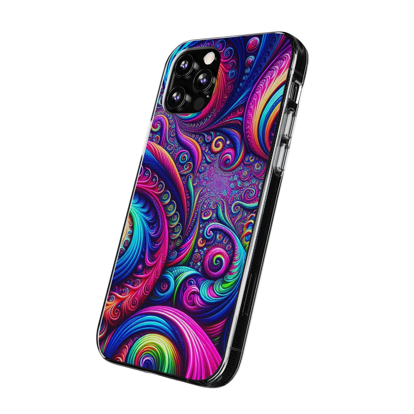 "VibranTrip Neonfinity" Infinity Patterns Art Polycarbonate Phone Case